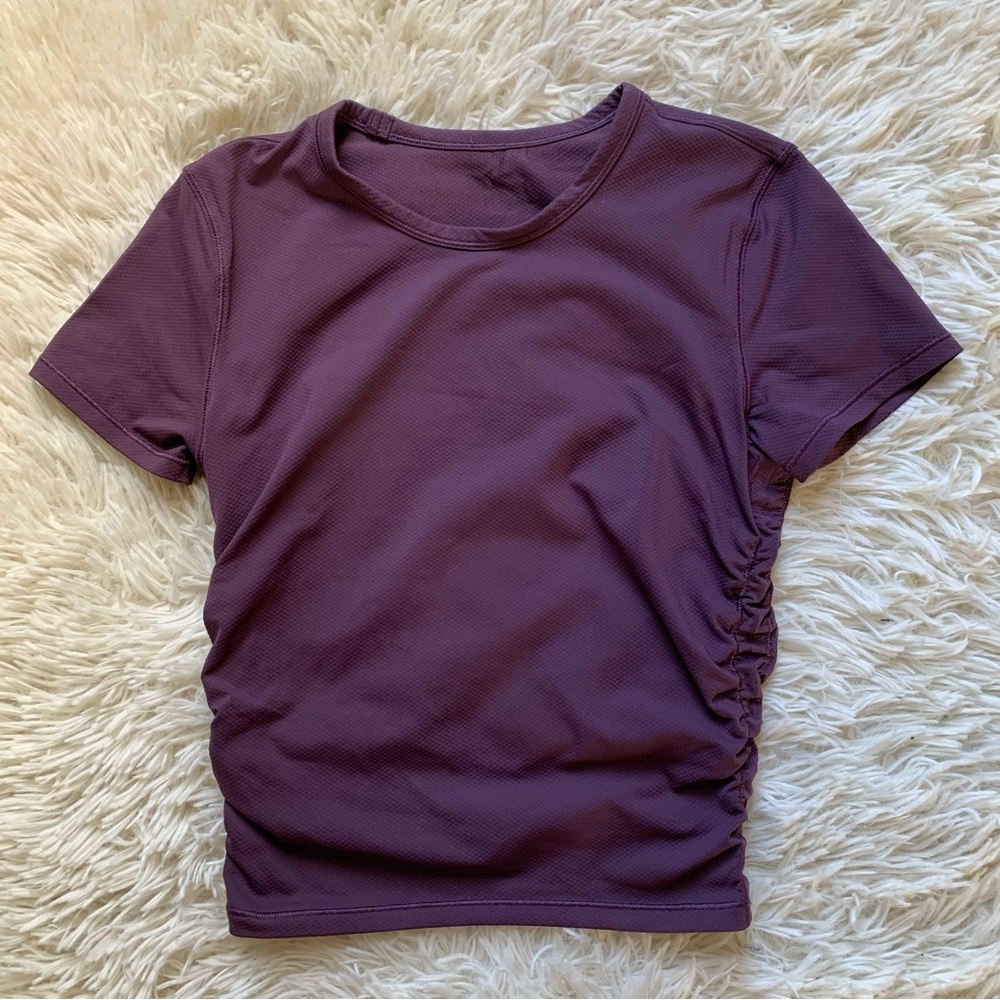 Lululemon All It Takes ruched crop tee